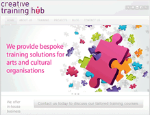 Tablet Screenshot of creativetraininghub.co.uk